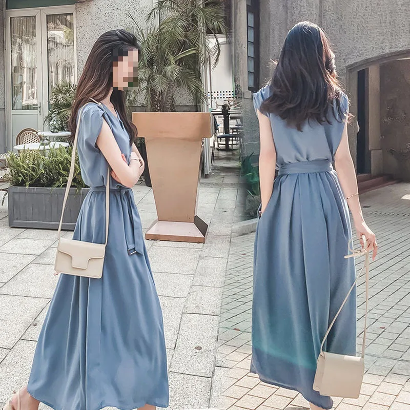 Chiffon dress 2022 new female summer fairy skirt western style skirt long temperament waist summer skirt
Chiffon dress 2022 new female summer fairy skirt western style skirt long temperament waist summer skirt
