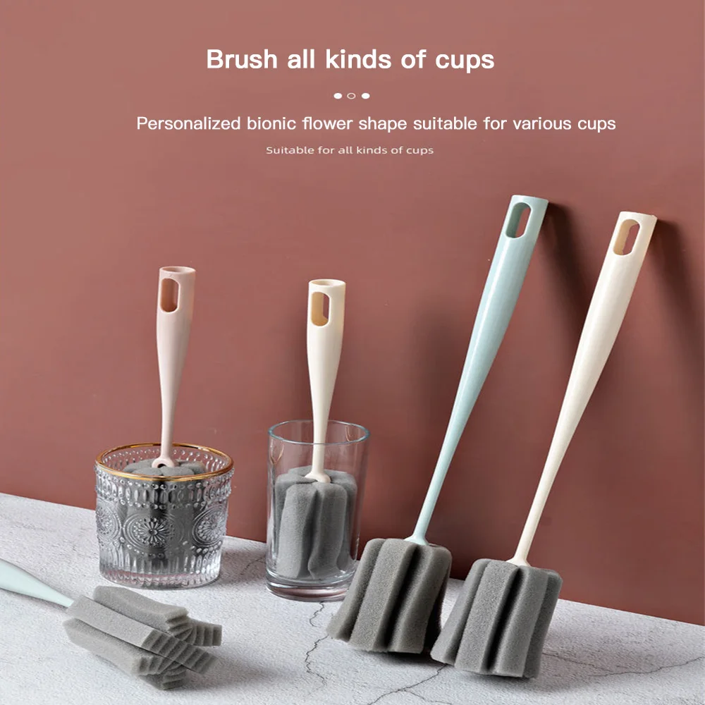 

Cup Brush Kitchen Cleaning Tools Long Handle Beverage Bottle Glass Cup Cleaning Brush Household Drink Water Bottles Scrubbers