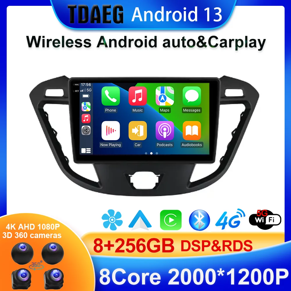 Android 13 Car dvd player for Ford Transit 2013-2018 8+256GB BT DSP RDS ADAS DVR GPS navigation auto audio car radio
Android 13 Car dvd player for Ford Transit 2013-2018 8+256GB BT DSP RDS ADAS DVR GPS navigation auto audio car radio