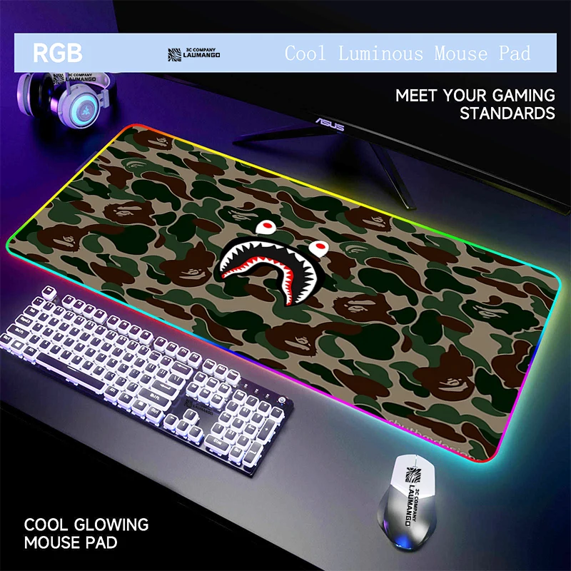 RGB Computer Mat Xxl Gaming Mouse Pad Bape Gamer Accessories Laptop Mousepad Cute Anime Mats Keyboard Pc Large Mause Carpet Desk
RGB Computer Mat Xxl Gaming Mouse Pad Bape Gamer Accessories Laptop Mousepad Cute Anime Mats Keyboard Pc Large Mause Carpet Desk