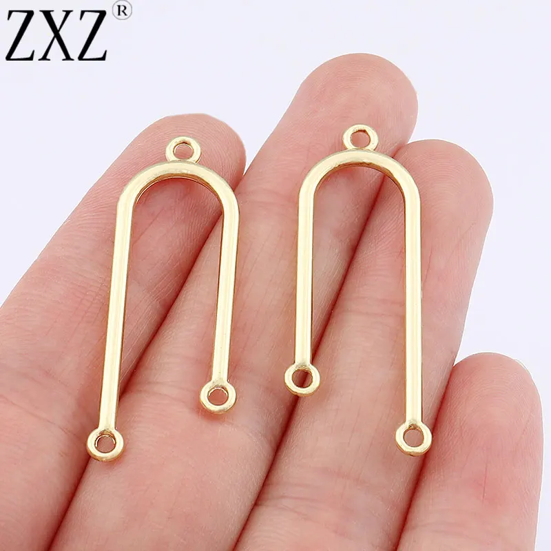 ZXZ 10pcs Gold Tone U Shape Earrings Connector Charms Pendants Jewelry Making Findings
ZXZ 10pcs Gold Tone U Shape Earrings Connector Charms Pendants Jewelry Making Findings