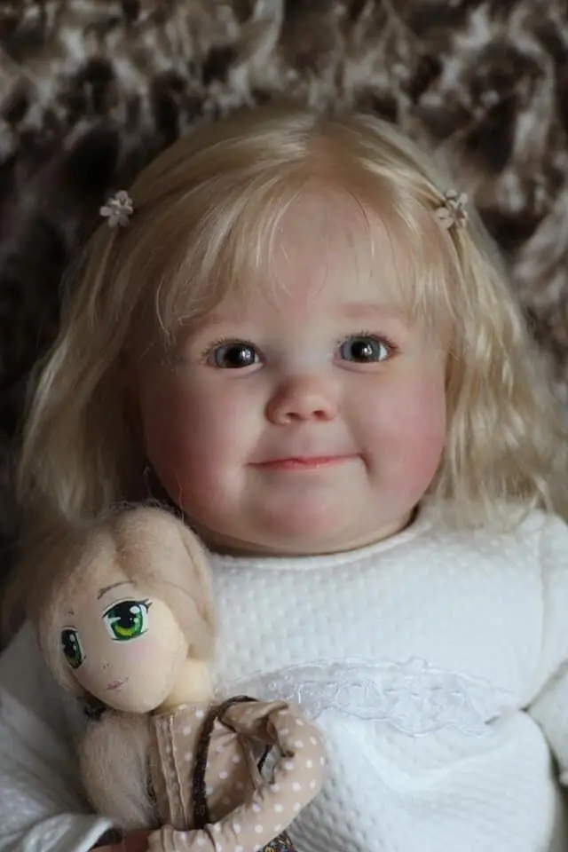 60CM Lovely Baby Reborn Toddler Girl Doll June Awake Lifelike 3D Skin Paint with Genesis Paint Collectible Art Doll
60CM Lovely Baby Reborn Toddler Girl Doll June Awake Lifelike 3D Skin Paint with Genesis Paint Collectible Art Doll