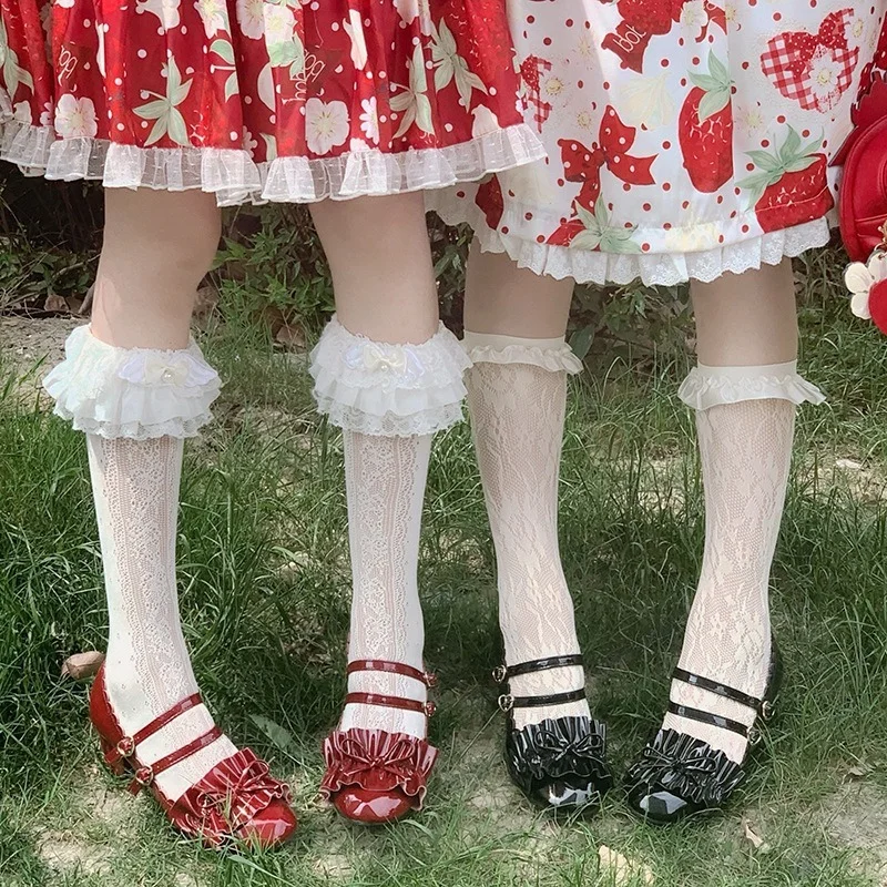 Lolita Lace Hollow Socks Women Kawaii Bowkont Woman Socks Girls Sox Spring Summer Casual Cute Japanese Fashion Princess Sock 
Lolita Lace Hollow Socks Women Kawaii Bowkont Woman Socks Girls Sox Spring Summer Casual Cute Japanese Fashion Princess Sock