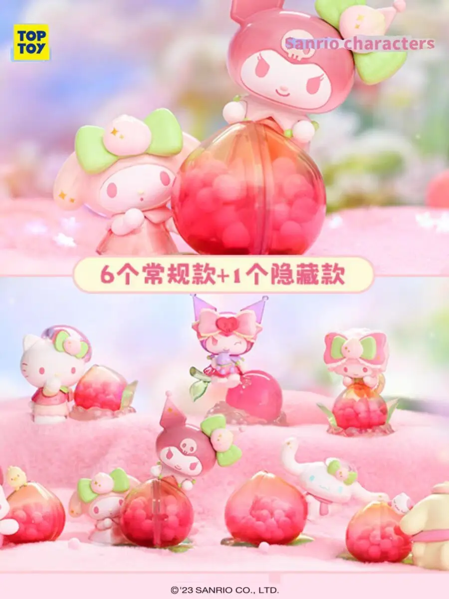 Sanrio Vitality Peach Park Series Style Hello Kitty Cinnamoroll Melody Kuromi Pompom Purin Anime Blind Suprise Box Guss Bag
Sanrio Vitality Peach Park Series Style Hello Kitty Cinnamoroll Melody Kuromi Pompom Purin Anime Blind Suprise Box Guss Bag