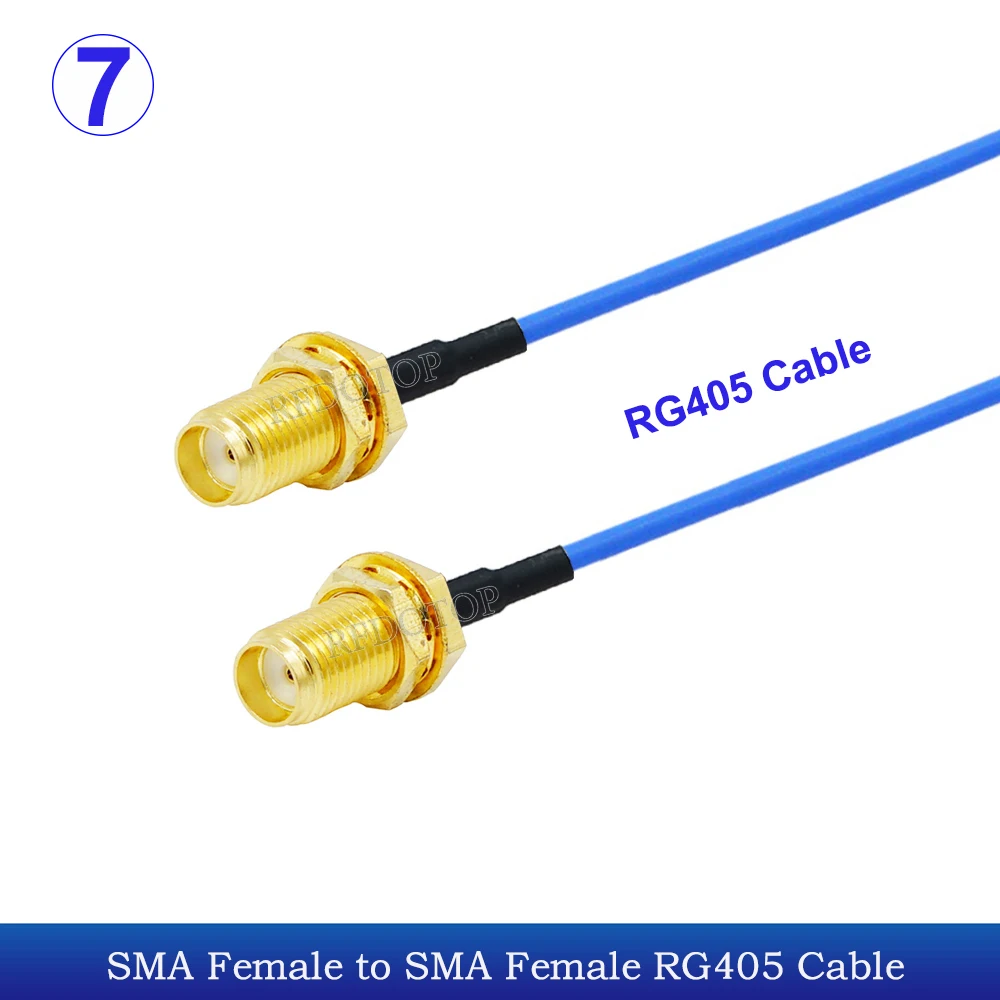 RFDOTOP BT1008-RG405 Синий полугибкий RF коаксиальный кабель SMA на SMA 50 Ом
RFDOTOP BT1008-RG405 Синий полугибкий RF коаксиальный кабель SMA на SMA 50 Ом