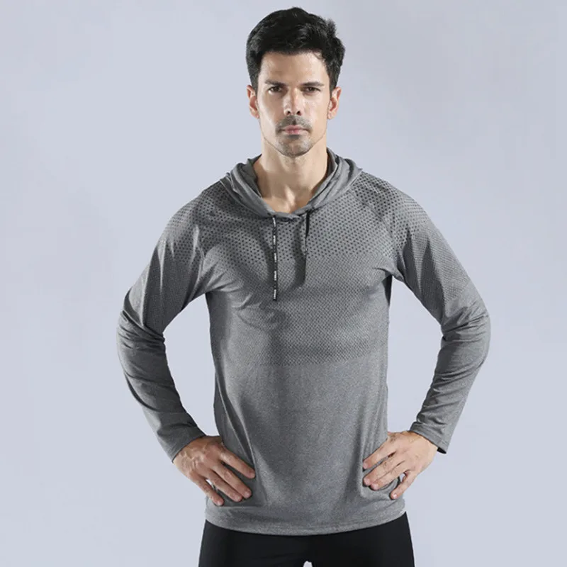 Spring Autumn New Mens Running Shirt Men Long Sleeve Hooded Gym T Shirt Man Fitness Training T-shirt Quick Dry Breathable Sports
Spring Autumn New Mens Running Shirt Men Long Sleeve Hooded Gym T Shirt Man Fitness Training T-shirt Quick Dry Breathable Sports