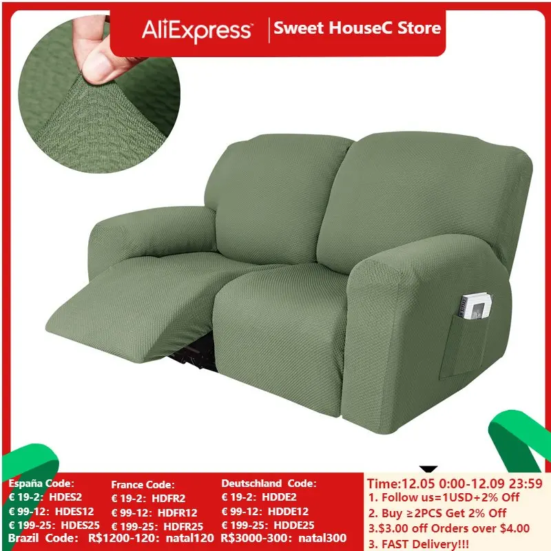 2 Seater Elastic Recliner Sofa Cover Jacquard Lounge Armchair Cover Solid Color Stretch Sofa Covers for Living Room Decoration
2 Seater Elastic Recliner Sofa Cover Jacquard Lounge Armchair Cover Solid Color Stretch Sofa Covers for Living Room Decoration
