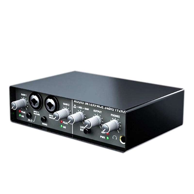 

Sound Card Professional Dual 48V Microphones With A Resolution Of 24 Bits / 192Khz Sound Card For Pc Live Recording