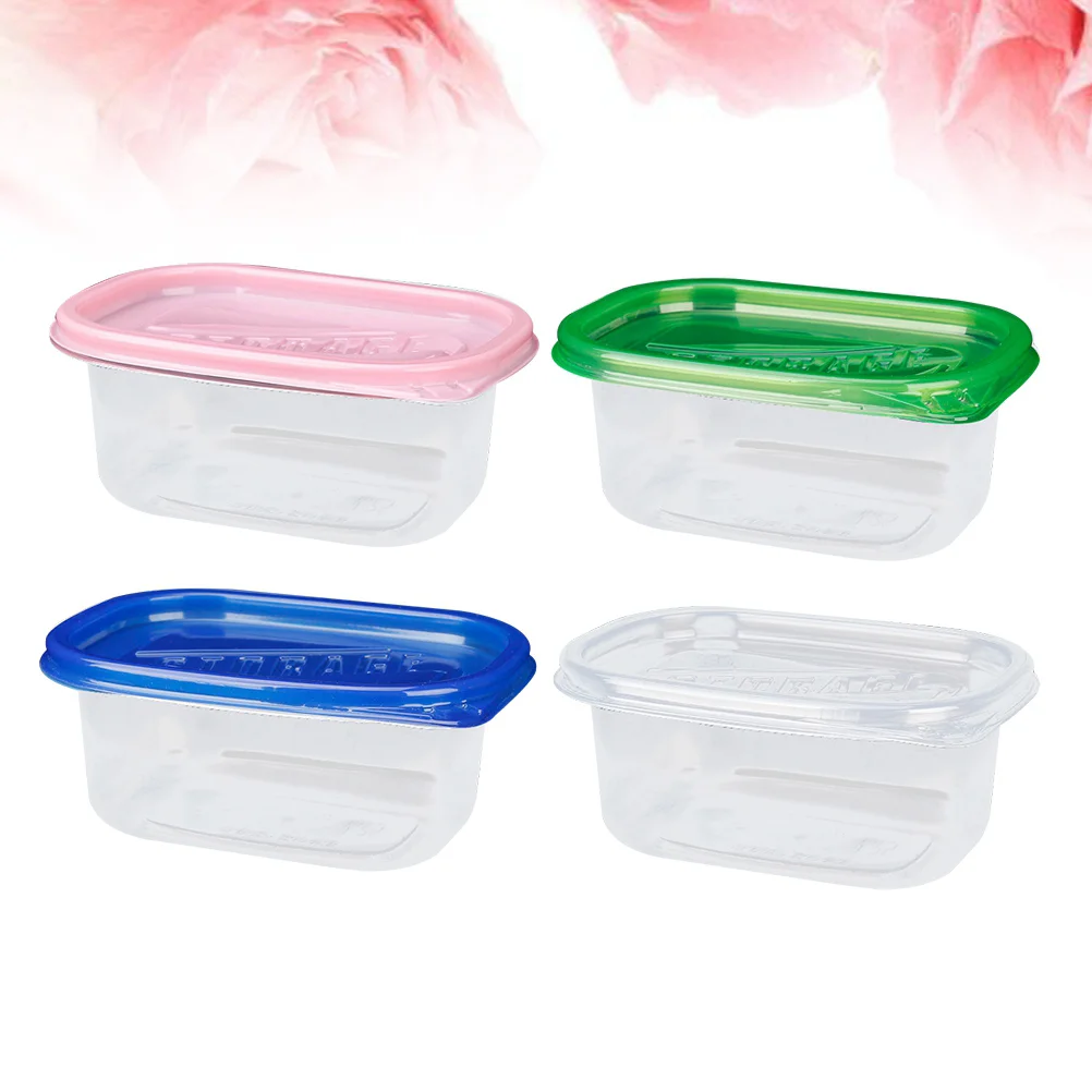 

12 Pcs Plastic Lunch Box Packing Crisper Mousse Small Containers For Food Refrigerator Food Boxes Plastic Lunch Boxes