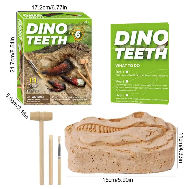 Dinosaur Excavation Kit For Kid Dino Scale Excavation Kit Dinosaur Teeth Excavation Toys Educational Toys Christmas Gifts
Dinosaur Excavation Kit For Kid Dino Scale Excavation Kit Dinosaur Teeth Excavation Toys Educational Toys Christmas Gifts