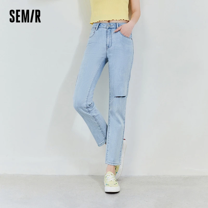 Semir Jeans Women Ripped Pants 2022 New Summer Thin Section Small Straight Nine-Point Pants Small Trendy Ins
Semir Jeans Women Ripped Pants 2022 New Summer Thin Section Small Straight Nine-Point Pants Small Trendy Ins