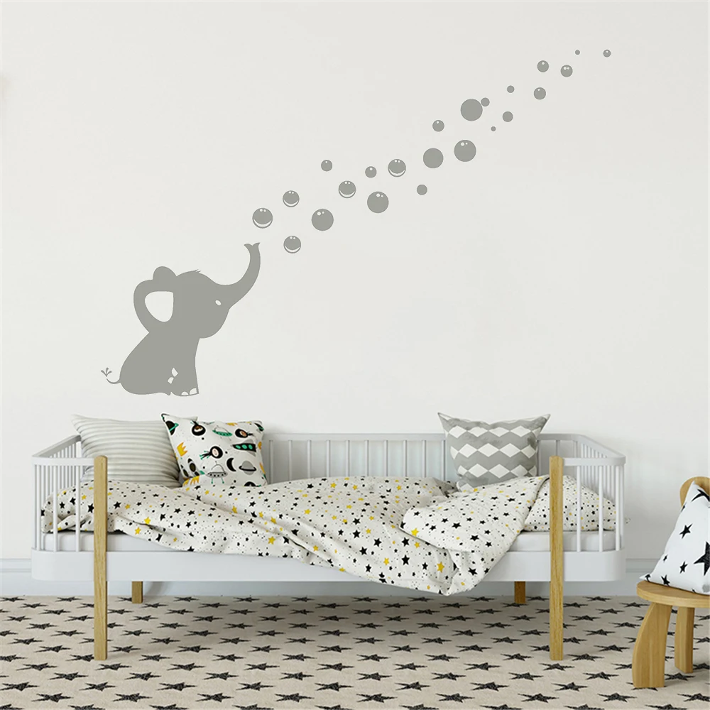 Elephant Bubbles Wall Stickers Children's Bedroom Decoration Murals Zoo Animals Decals Border Removable Vinyl Poster DW13624
Elephant Bubbles Wall Stickers Children's Bedroom Decoration Murals Zoo Animals Decals Border Removable Vinyl Poster DW13624