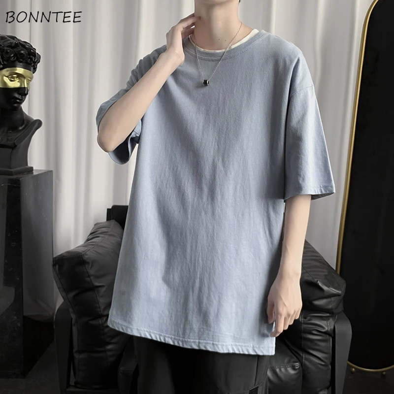 Men T-shirts Ins Design Fashion Side Slit Baggy Ulzzang Stylish Casual O-neck Blue Summer Streetwear Hip Hop Dynamic Personality 
Men T-shirts Ins Design Fashion Side Slit Baggy Ulzzang Stylish Casual O-neck Blue Summer Streetwear Hip Hop Dynamic Personality