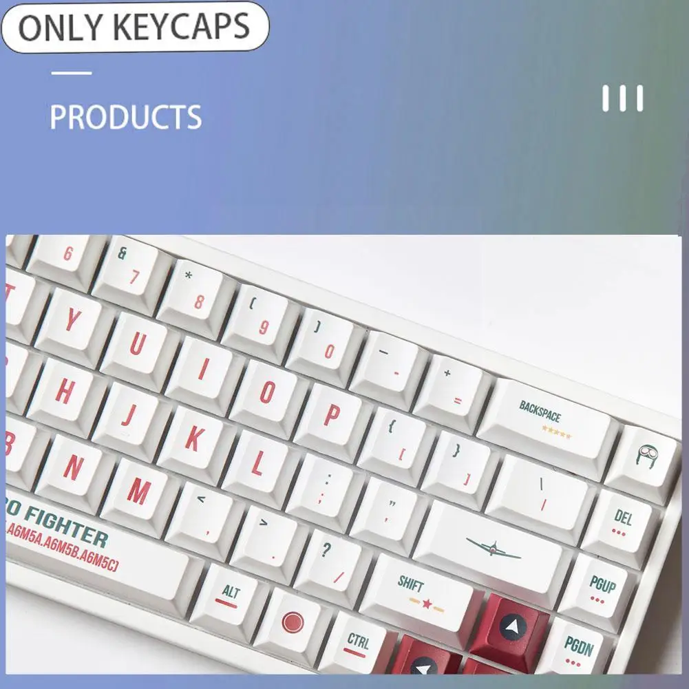 Колпачки для клавиш Gmk Plane PBT 132, колпачки для клавиш Sub с профилем краски для переключателей CHERRY MX, механические клавиатуры Gmmk Pro GK61 G4Z6 
Колпачки для клавиш Gmk Plane PBT 132, колпачки для клавиш Sub с профилем краски для переключателей CHERRY MX, механические клавиатуры Gmmk Pro GK61 G4Z6