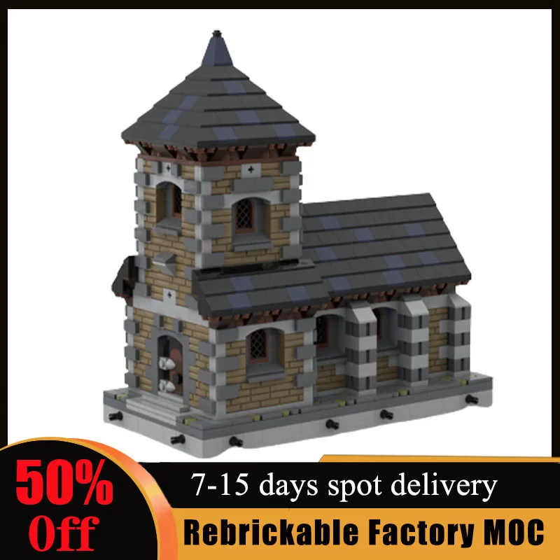 New 1211pcs Mini Medieval Modulars 34 Chapel Building Blocks Customized MOC Street view Bricks Assembly DIY Children Toys Gifts
New 1211pcs Mini Medieval Modulars 34 Chapel Building Blocks Customized MOC Street view Bricks Assembly DIY Children Toys Gifts