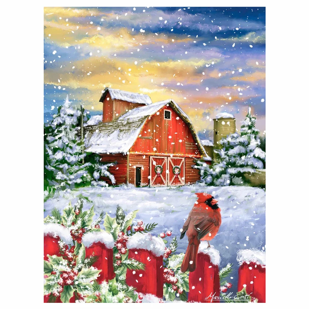 Christmas Cottage DIY Diamond Painting Landscape Cross Diamond Embroidery Snow Scene Full Round Diamond Mosaic Home Decor Gift
Christmas Cottage DIY Diamond Painting Landscape Cross Diamond Embroidery Snow Scene Full Round Diamond Mosaic Home Decor Gift