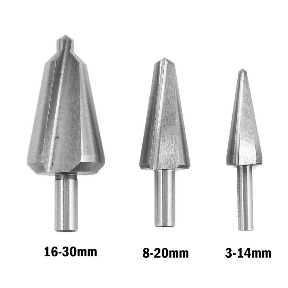 Umbrella Hole Bit Taper Drill Bit 16-30mm 3-14mm 3pcs Set 5-20mm Chamfer Drill Holes Cone Cutter HSS Countersink
Umbrella Hole Bit Taper Drill Bit 16-30mm 3-14mm 3pcs Set 5-20mm Chamfer Drill Holes Cone Cutter HSS Countersink