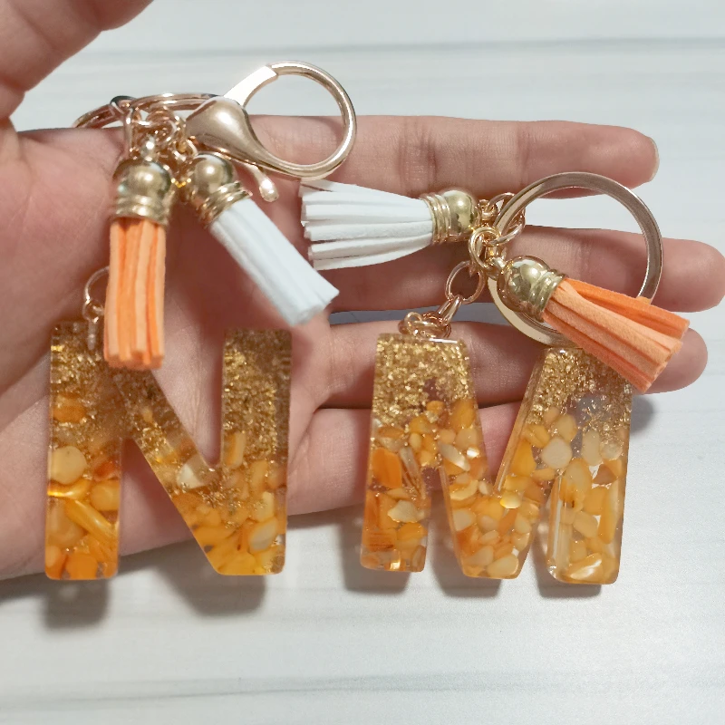 Fashion Tassel Keychains A-Z Letters Initial Resin Key Chains Rings Handbag Pendant Cute Car Keyring Charm Bag Accessories Gifts
Fashion Tassel Keychains A-Z Letters Initial Resin Key Chains Rings Handbag Pendant Cute Car Keyring Charm Bag Accessories Gifts