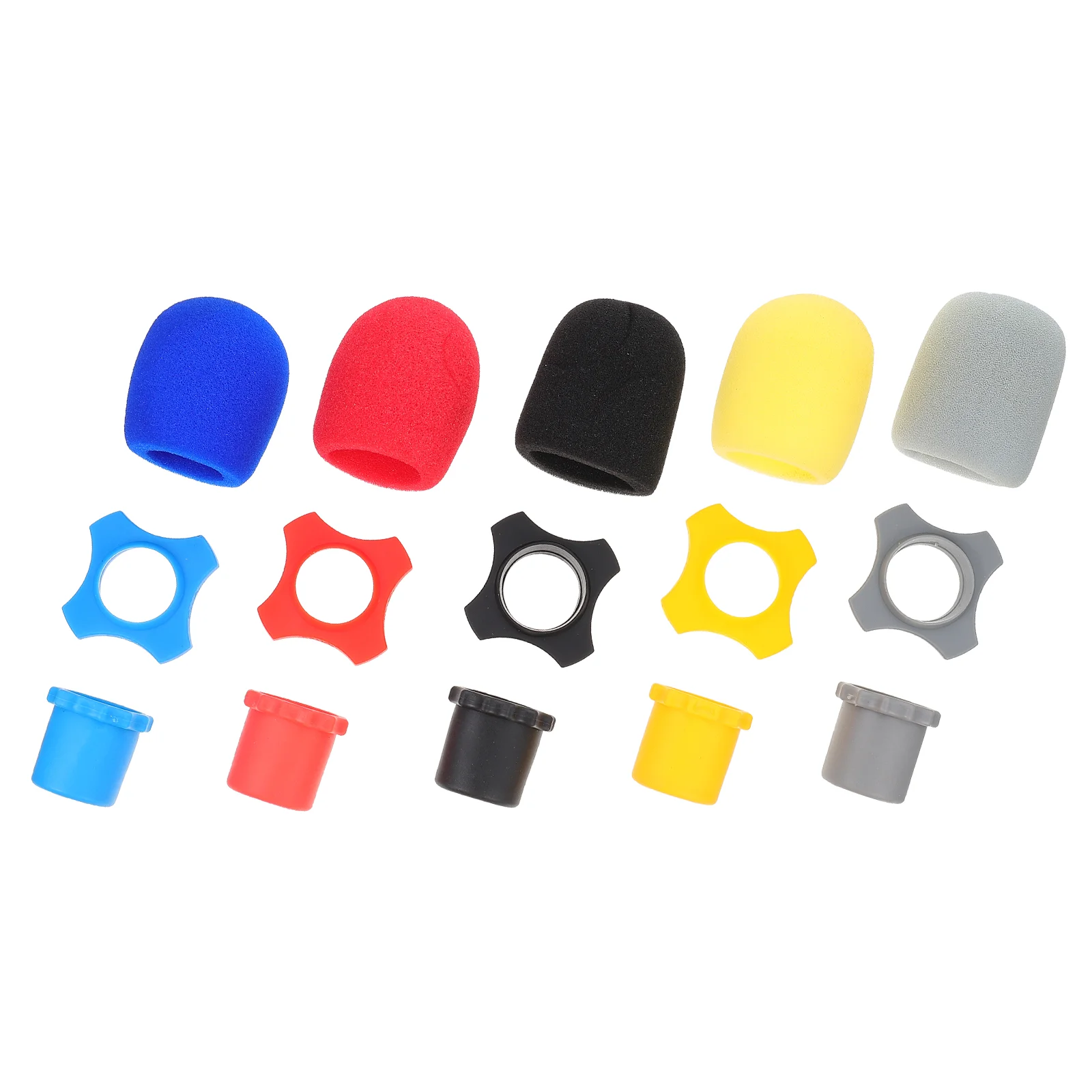5 sets of Mic Covers Protective Covers Saliva Spray Covers Microphone Anti-slip Rings
5 sets of Mic Covers Protective Covers Saliva Spray Covers Microphone Anti-slip Rings