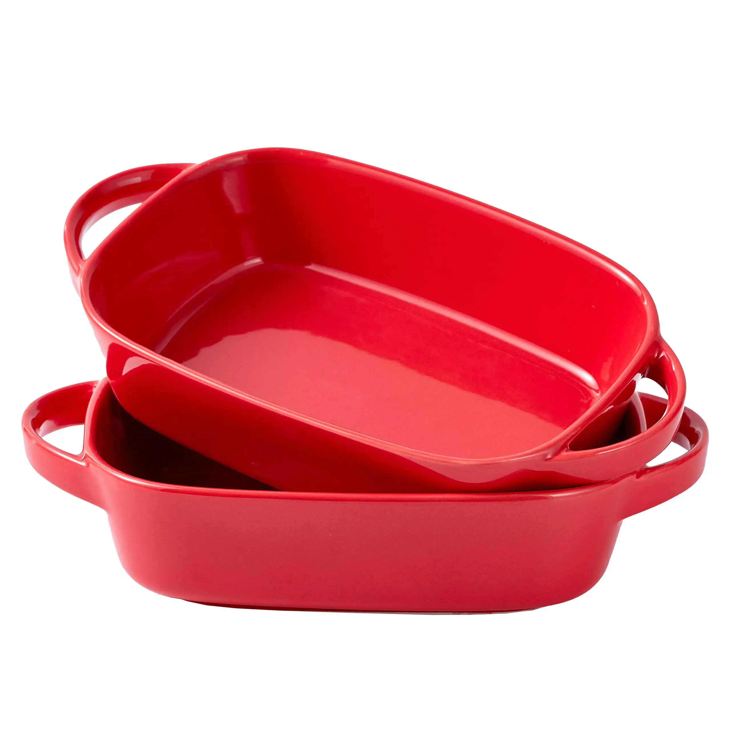 Ceramic 10.5"x5" Baking Dish for Roasting And Lasagna Pan, Oven safe, Set Of 2 Casserole Bakeware with Handle Rectangular Dish,
Ceramic 10.5"x5" Baking Dish for Roasting And Lasagna Pan, Oven safe, Set Of 2 Casserole Bakeware with Handle Rectangular Dish,