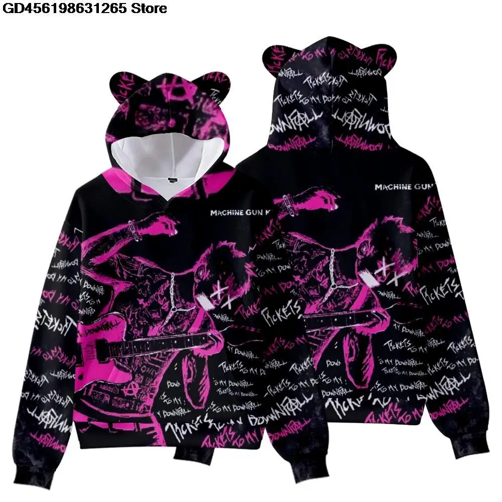 Men Women MGK Machine Gun Kelly cat ear Hoodie Autumn Winter Holiday Hooded Sweatshirts Streetwear Boy girls kids Y2k Clothes
Men Women MGK Machine Gun Kelly cat ear Hoodie Autumn Winter Holiday Hooded Sweatshirts Streetwear Boy girls kids Y2k Clothes