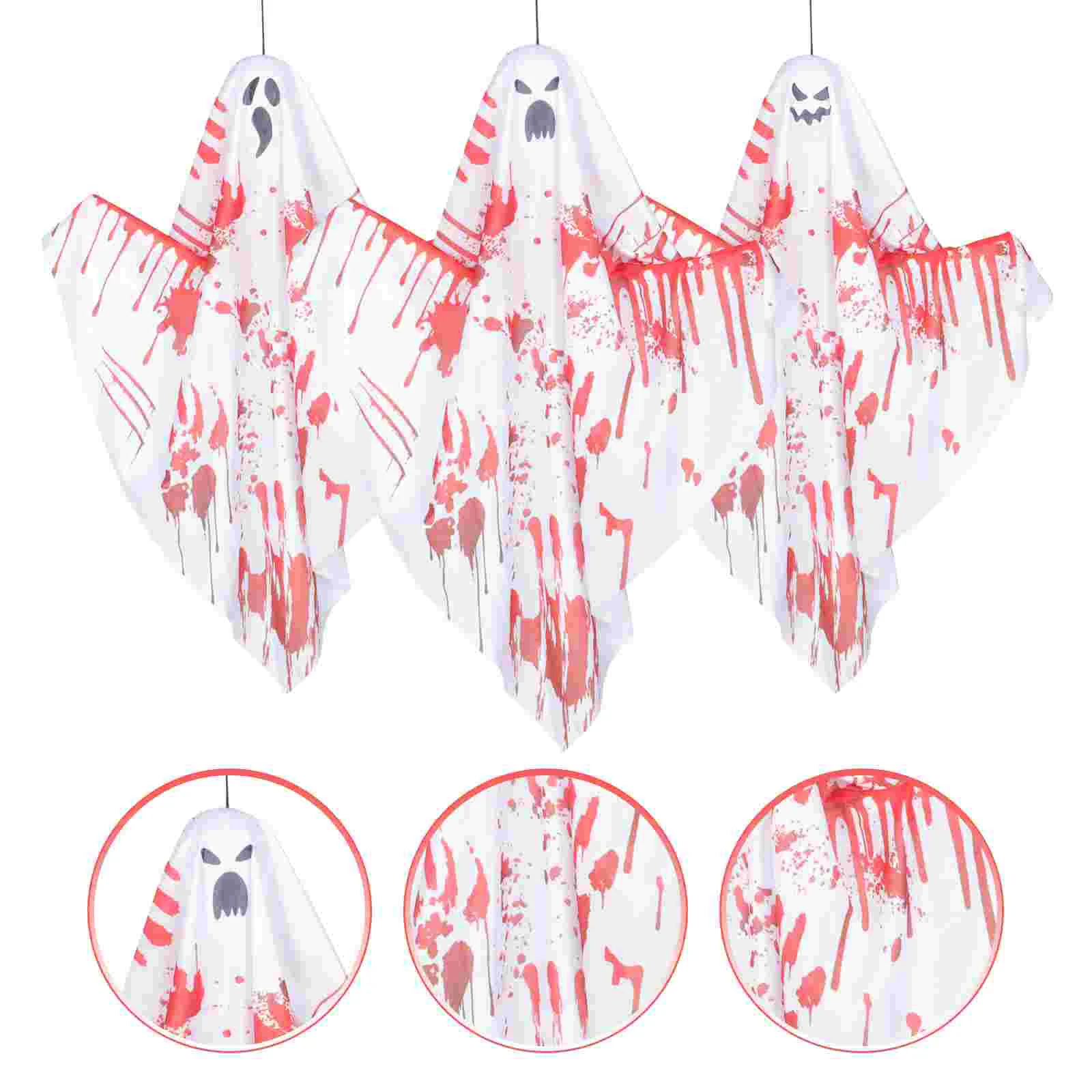 

Ghost Hangingdecorations Scaryprop Haunted House Flying Props Ornament White Decor Pendant Creepy Decoration Horror Scene