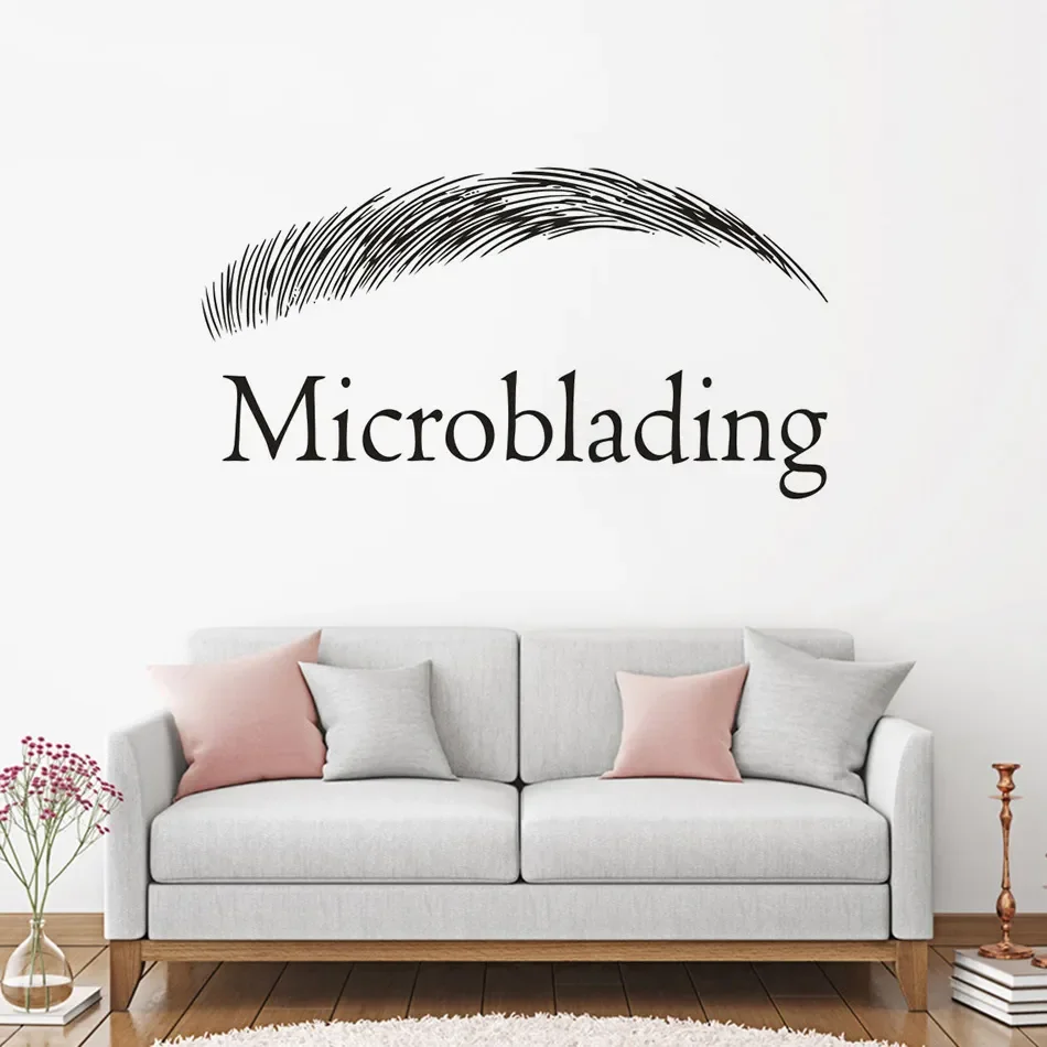Microblading Logo Wall Sticker Beauty Salon Interior Decor Brows Design Vinyl Wall Decal Microblading Sign Poster AZ672
Microblading Logo Wall Sticker Beauty Salon Interior Decor Brows Design Vinyl Wall Decal Microblading Sign Poster AZ672