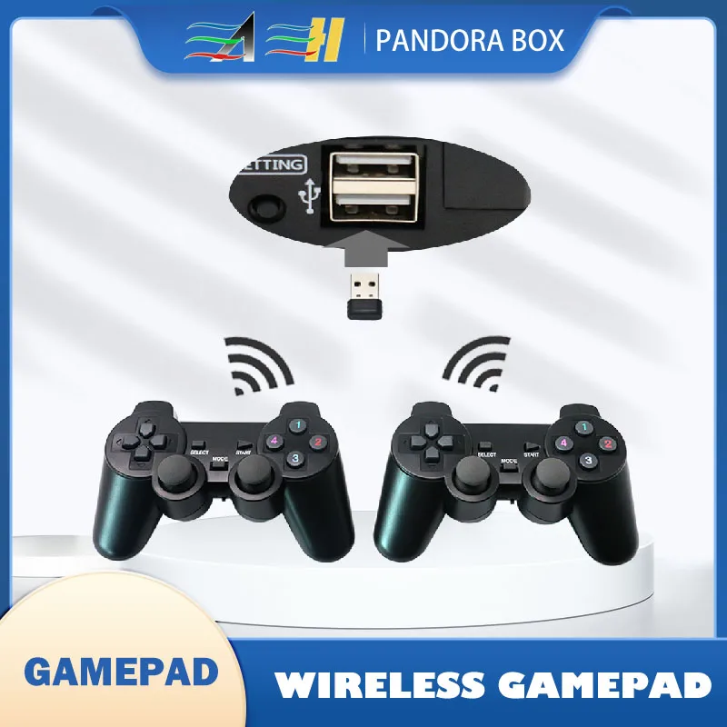 

Usb Wireless Gamepad Wired Joypad 2 Player Plug For Pandora Box DX-Special Family Version Of 3P 4P Play Games