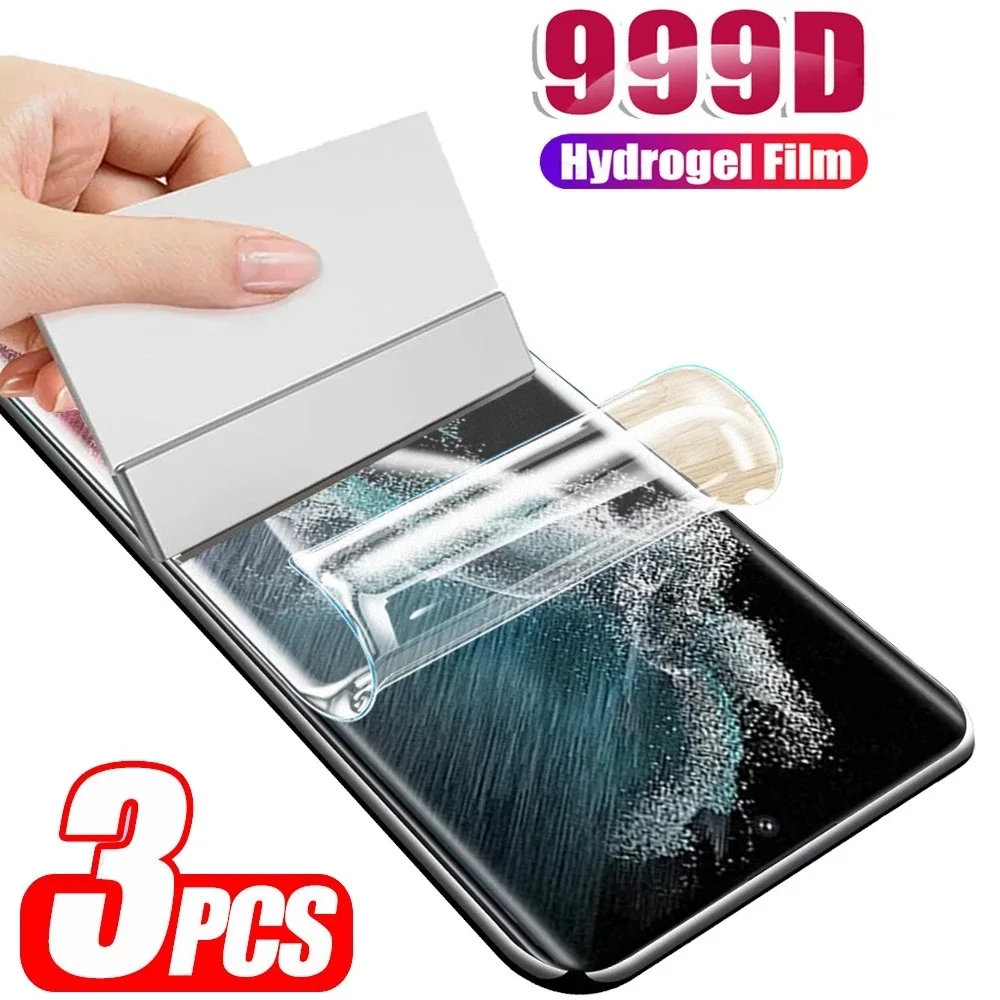 

3PCS Screen Protector For Samsung Galaxy S22 S21 S20 S10 S23 Ultra Plus FE A54 A53 A13 A52 A12 A73 A33 A32 A34 Hydrogel Film