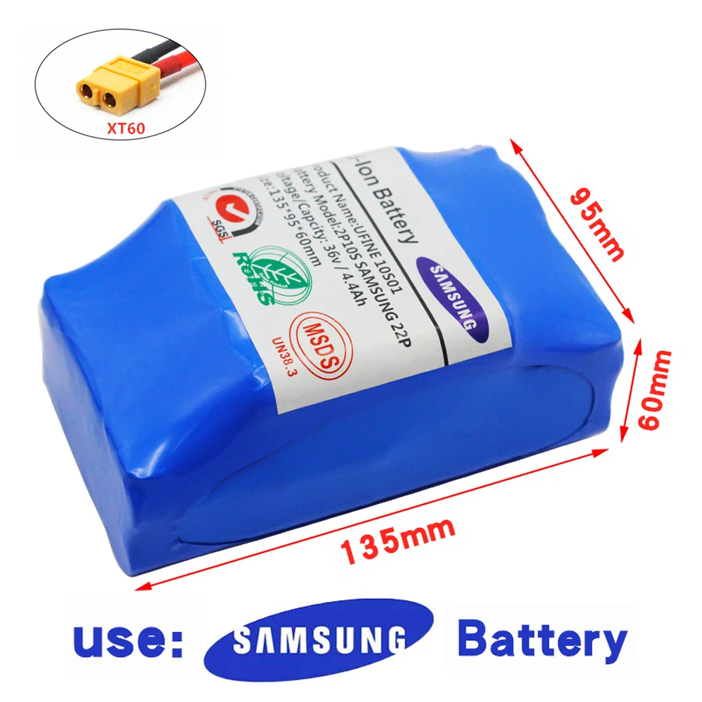 Genuine 36V Battery Packs 4400mAh 4.4ah Rechargeable Lithium ion battery for Electric Self Balancing Scooter HoverBoard Unicycle
Genuine 36V Battery Packs 4400mAh 4.4ah Rechargeable Lithium ion battery for Electric Self Balancing Scooter HoverBoard Unicycle