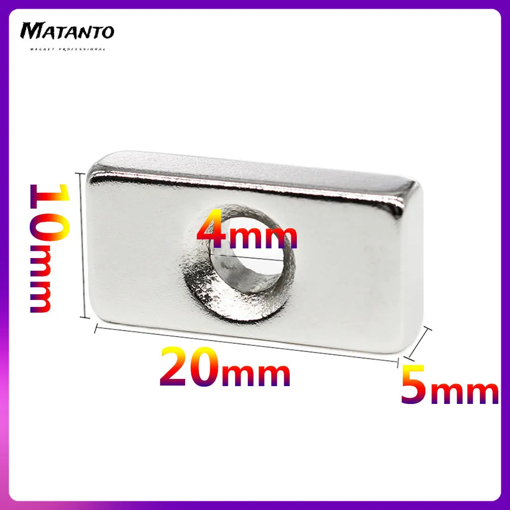 2/5/10/20/30/50PCS 20x10x5-4mm Countersunk Hole 4mm Block Permanent NdFeB Magnet 20x10x5-4 Rare Earth Strong Magnet 20*10*5-4
2/5/10/20/30/50PCS 20x10x5-4mm Countersunk Hole 4mm Block Permanent NdFeB Magnet 20x10x5-4 Rare Earth Strong Magnet 20*10*5-4