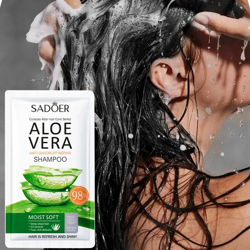 

Smooth Hair Shampoo Portable Hair Care Aloe Vera Shampoo Scalp Care Refreshing Portable Shampoo Hair Care