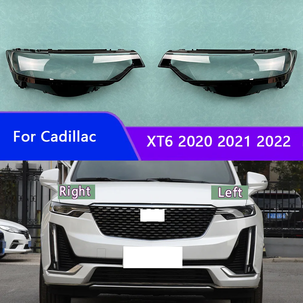 Чехол для передней фары Cadillac XT6 2020 2021 2022 Прозрачный поликарбонатный абажур чехол