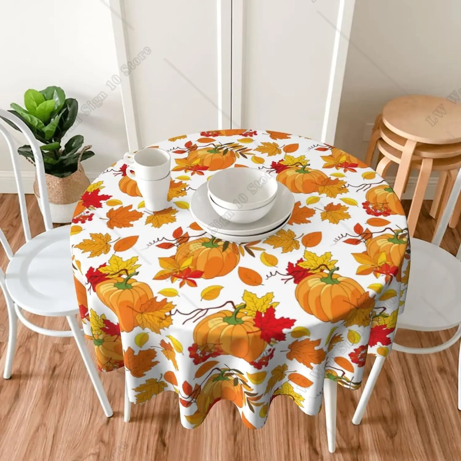 Осенняя скатерть на День Благодарения, круглая настольная одежда, 60 дюймов, осенняя коллекция, водонепроницаемый чехол для стола с Кленовым листом
Осенняя скатерть на День Благодарения, круглая настольная одежда, 60 дюймов, осенняя коллекция, водонепроницаемый чехол для стола с Кленовым листом