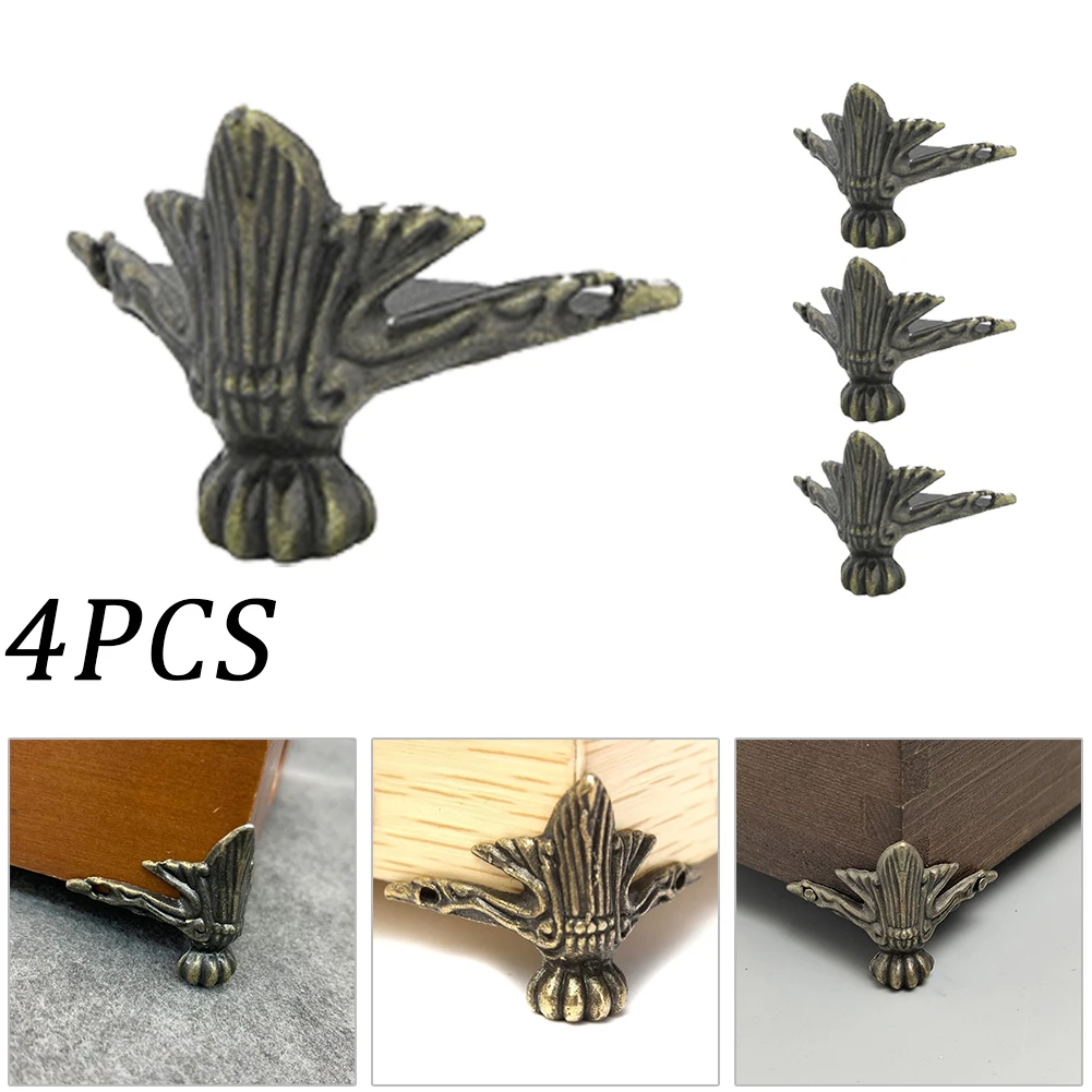 4 Pcs Antique Corner Protector Brass Jewelry Box Wooden Case Decorative Metal Corner Bracket Bracket Leg Furniture Hardware
4 Pcs Antique Corner Protector Brass Jewelry Box Wooden Case Decorative Metal Corner Bracket Bracket Leg Furniture Hardware