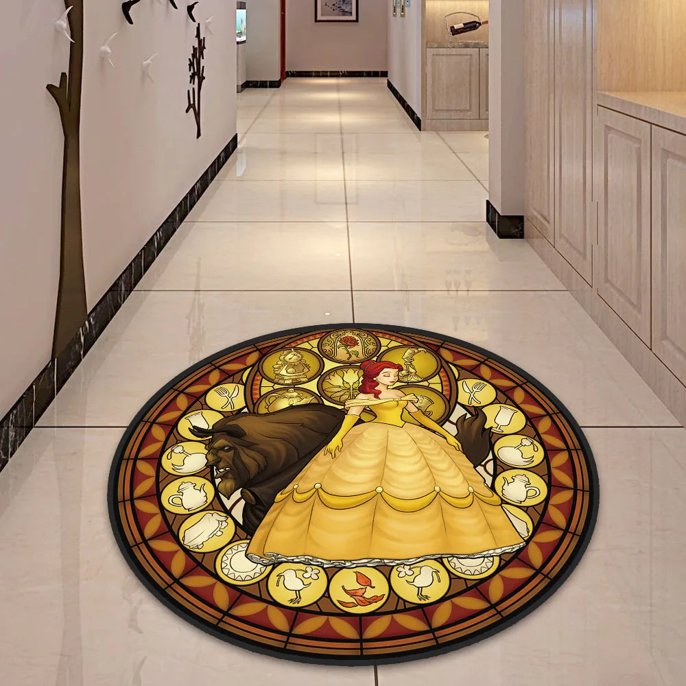 Princess Beauty Kingdom Hearts Glass Round Carpet Door Mat Floor Mat Round Carpet Carpet Living Room Anti-slip Floor Mat
Princess Beauty Kingdom Hearts Glass Round Carpet Door Mat Floor Mat Round Carpet Carpet Living Room Anti-slip Floor Mat