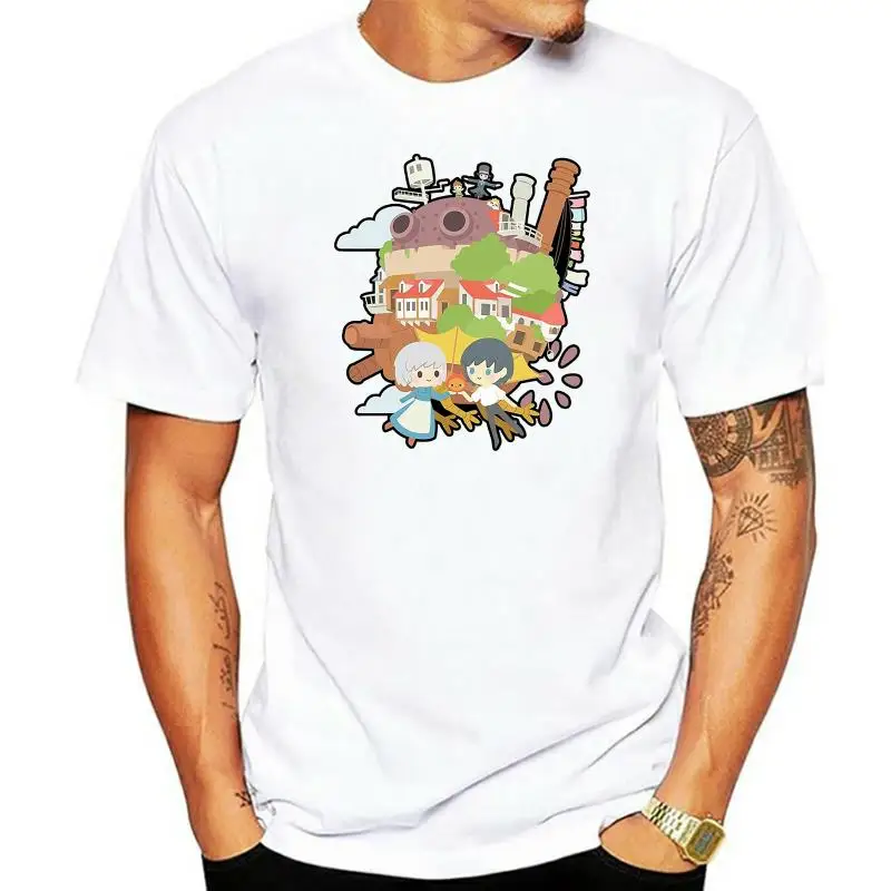 Men t shirt Modern Fashion Anime Howl's Moving Castle Studio Ghibli Pattern Top Tee Shirt t-shirt tshirt women
Men t shirt Modern Fashion Anime Howl's Moving Castle Studio Ghibli Pattern Top Tee Shirt t-shirt tshirt women
