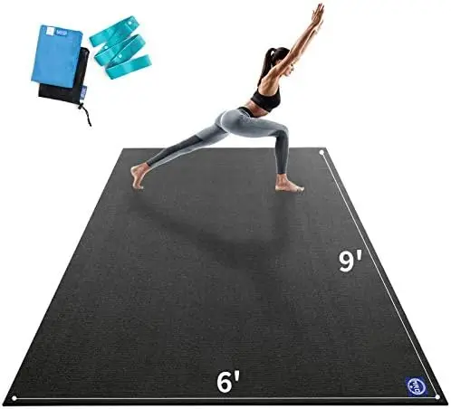 Large Yoga Mat 9'x6'x9mm, Extra Wide and Thick Exercise Mats for Home Gym Workout, Move Freedom, Non-Slip, Soft for Wome
Large Yoga Mat 9'x6'x9mm, Extra Wide and Thick Exercise Mats for Home Gym Workout, Move Freedom, Non-Slip, Soft for Wome