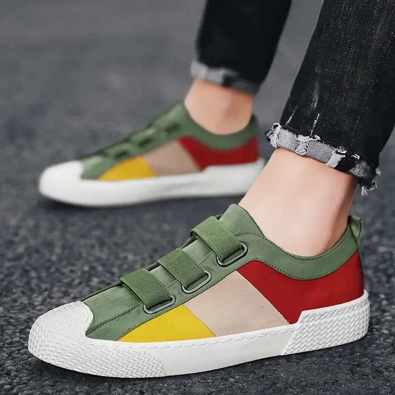 Men's Vulcanized Shoes New in Designer Sneakers Breathable Men Loafers Canvas Mocassins Soft Sole Comfortable Casual Shoes Flats
Men's Vulcanized Shoes New in Designer Sneakers Breathable Men Loafers Canvas Mocassins Soft Sole Comfortable Casual Shoes Flats