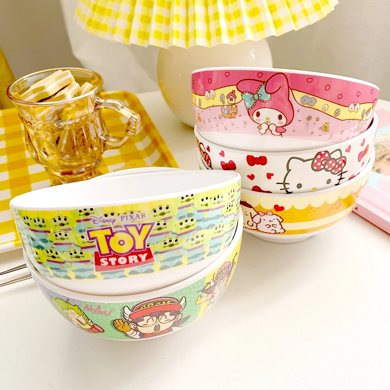 Kawaii Sanriod Anime Surroundings Cartoon Kitty Mymelody Melamine Children's Household Anti-Fall Eating Bowl Instant Noodle Bowl
Kawaii Sanriod Anime Surroundings Cartoon Kitty Mymelody Melamine Children's Household Anti-Fall Eating Bowl Instant Noodle Bowl