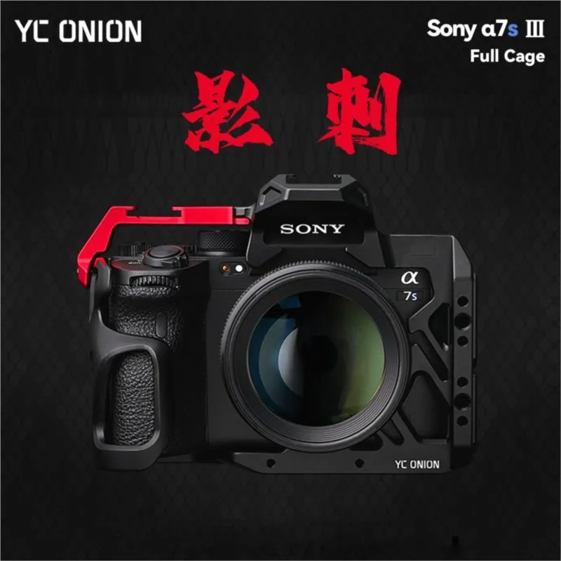 YC Onion Sony A7S3 Camera Full Cage with Cold Shoe 1/4 Multi-mount A7M3 A7R4 Half Cage Aluminum Alloy Formfitting Protective
YC Onion Sony A7S3 Camera Full Cage with Cold Shoe 1/4 Multi-mount A7M3 A7R4 Half Cage Aluminum Alloy Formfitting Protective