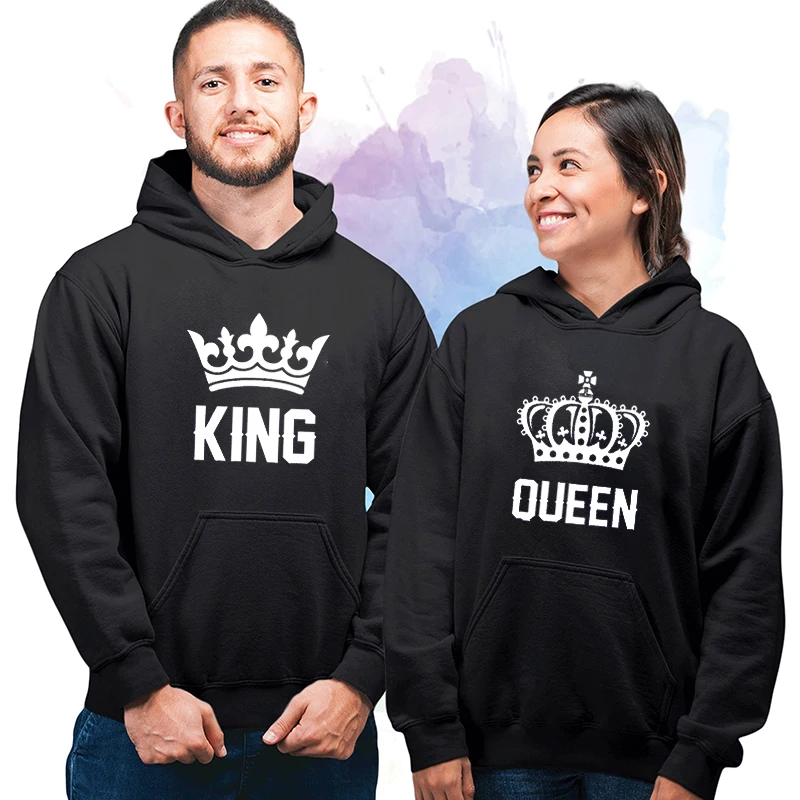 Lover Hoodies King or Queen Letter Printing Hoodies Couple Harajuku Sweatshirt Fleece Woman Pullover Long Sleeve Clothing
Lover Hoodies King or Queen Letter Printing Hoodies Couple Harajuku Sweatshirt Fleece Woman Pullover Long Sleeve Clothing