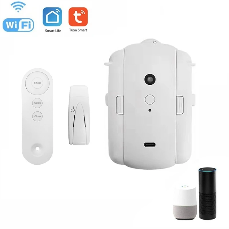 Tuya Smart WIFI Automatic Curtain Opener+Remote Track Curtains Switch Robot Remote Control For Alexa Google Home
Tuya Smart WIFI Automatic Curtain Opener+Remote Track Curtains Switch Robot Remote Control For Alexa Google Home