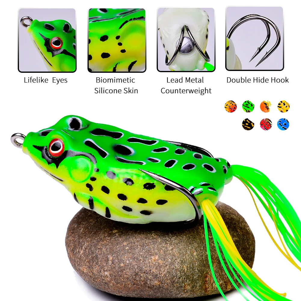 1 Pc Fishing Frog Silicone Soft Bait 5g/9g/13g/17.5g Fishing Lures with Double Hooks Topwater Frog Fishing Tackle Accessories
1 Pc Fishing Frog Silicone Soft Bait 5g/9g/13g/17.5g Fishing Lures with Double Hooks Topwater Frog Fishing Tackle Accessories