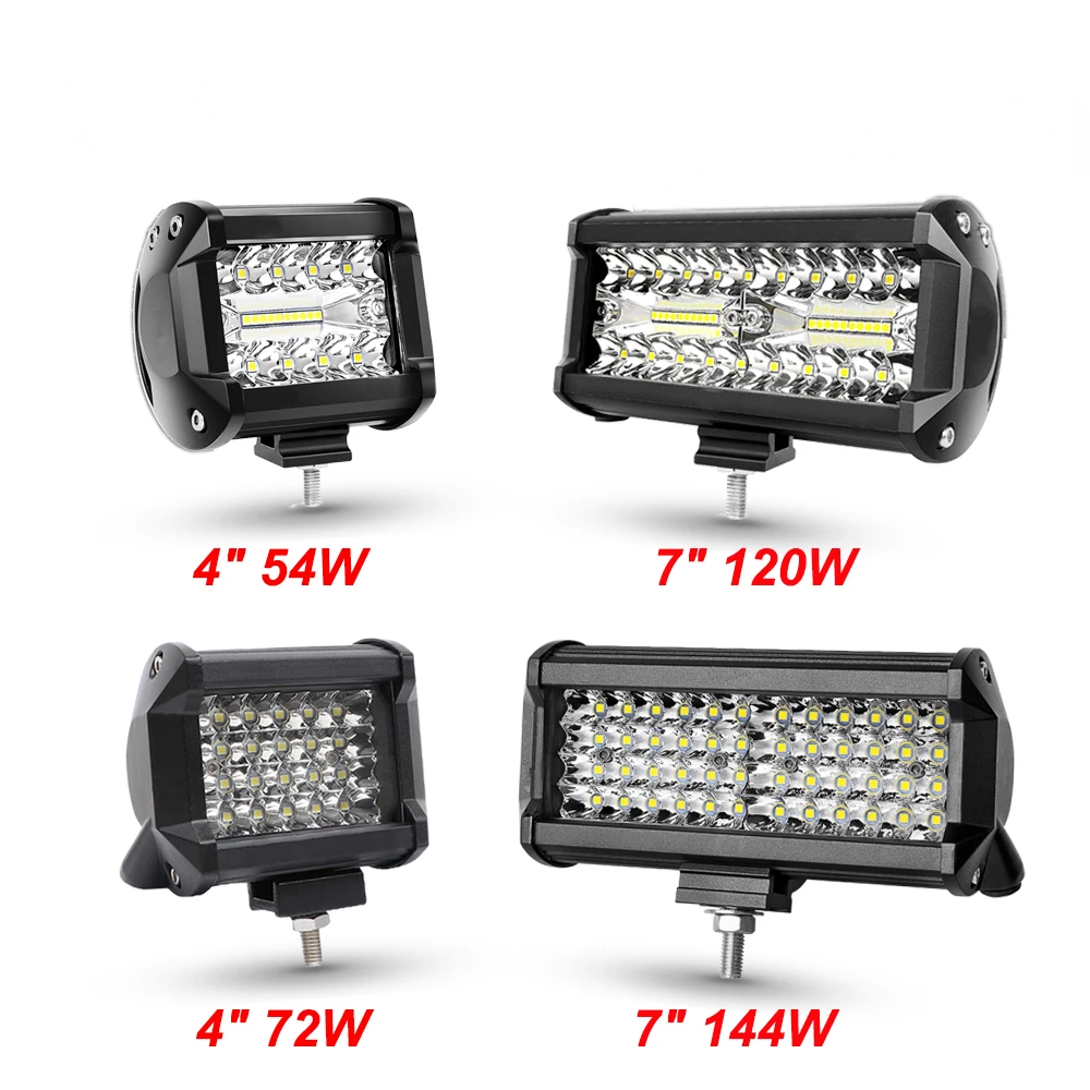 

12V 24V LED Bar Offroad Spot Flood Combo LED Light Bar/Work Light for Truck Car SUV 4WD 4x4 Boat ATV Barra LED Headlights