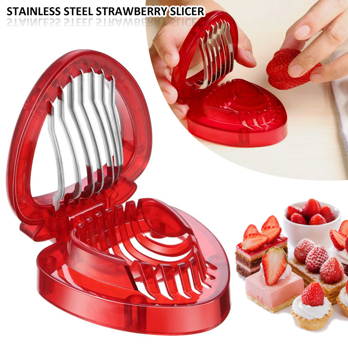 Strawberry Slicer Kitchen Fruit Gadget Tools Portable Strawberry Corer Strawberry Huller Leaf Stem Remover Kitchen Accessories
Strawberry Slicer Kitchen Fruit Gadget Tools Portable Strawberry Corer Strawberry Huller Leaf Stem Remover Kitchen Accessories