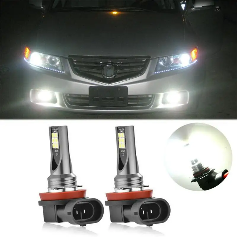 

1pc H8 H11 LED Car Headlight Fog Lamp 6500k Automotive Headlamp Fog Lights Bulbs Brightening Spotlight Bulb Car Accessories