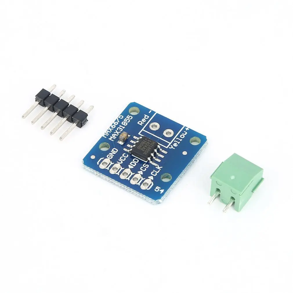 Модуль термопары Max6675 + термопара типа K, датчик температуры Max6675 E, Модуль термопары с простой фиксацией
Модуль термопары Max6675 + термопара типа K, датчик температуры Max6675 E, Модуль термопары с простой фиксацией