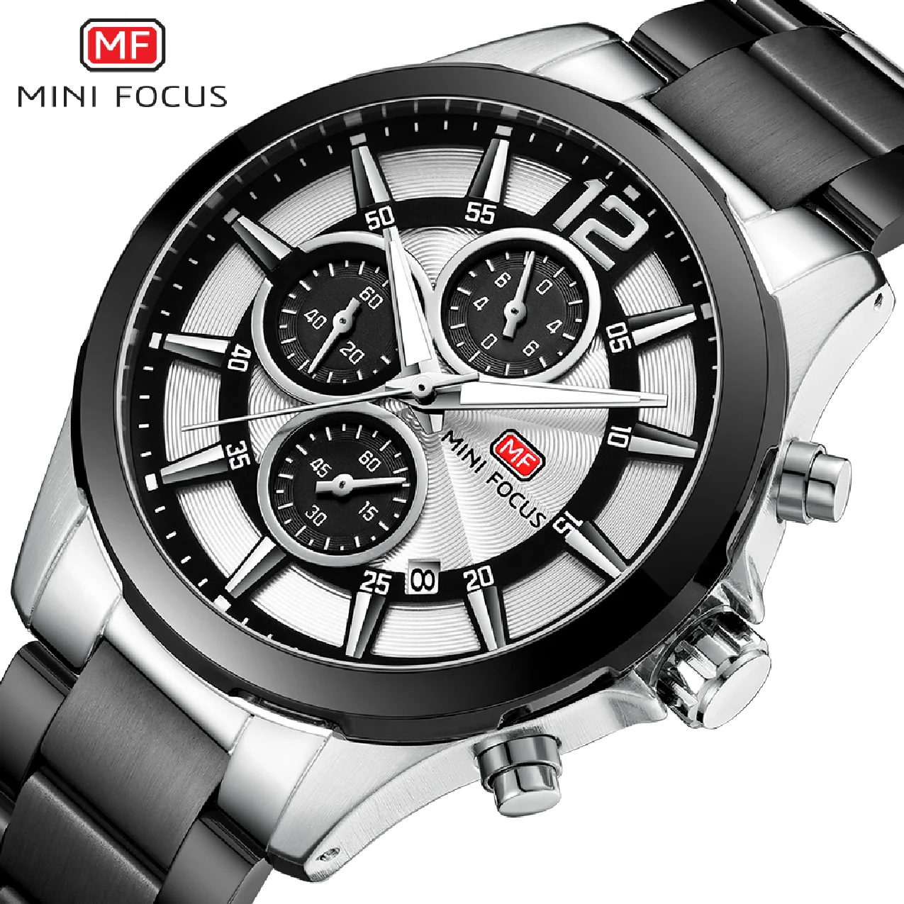 MINI FOCUS Fashion Mens Watches Top Brand Luxury Quartz Wristwatch Steel Strap Multifunction Chronograph Sports Watch Men Clock
MINI FOCUS Fashion Mens Watches Top Brand Luxury Quartz Wristwatch Steel Strap Multifunction Chronograph Sports Watch Men Clock