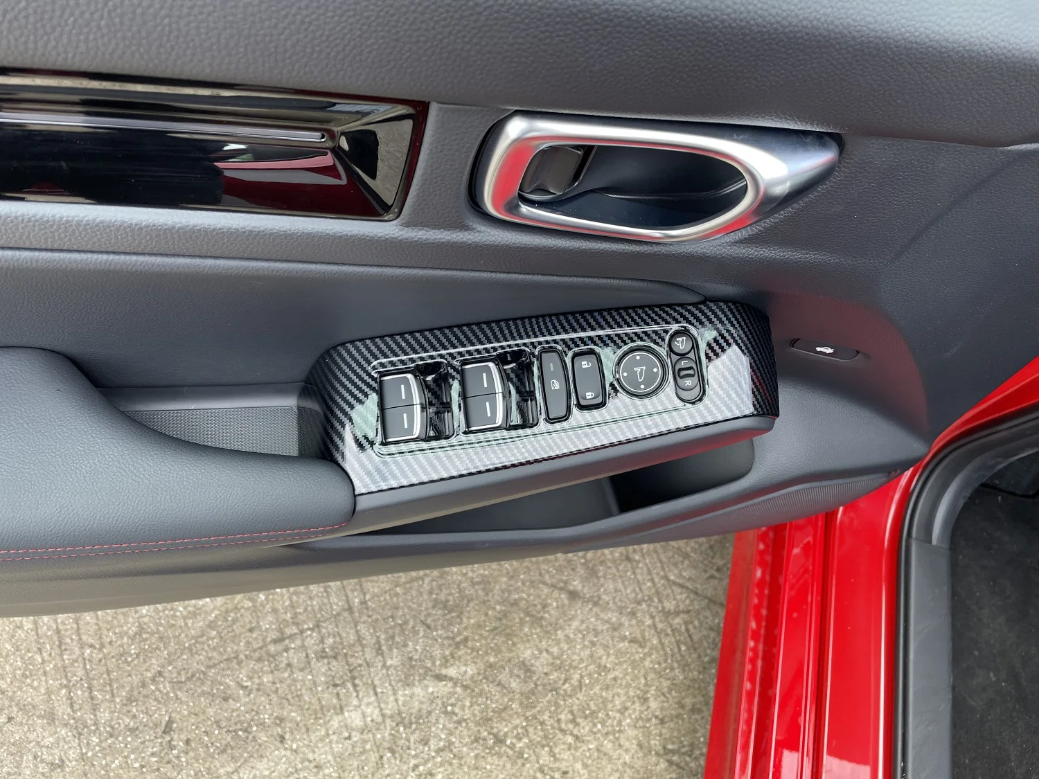 ABS Carbon Fiber Look Door Window Lift Switch Button Cover Trim For 2022-2023 Honda Civic 4pcs
ABS Carbon Fiber Look Door Window Lift Switch Button Cover Trim For 2022-2023 Honda Civic 4pcs